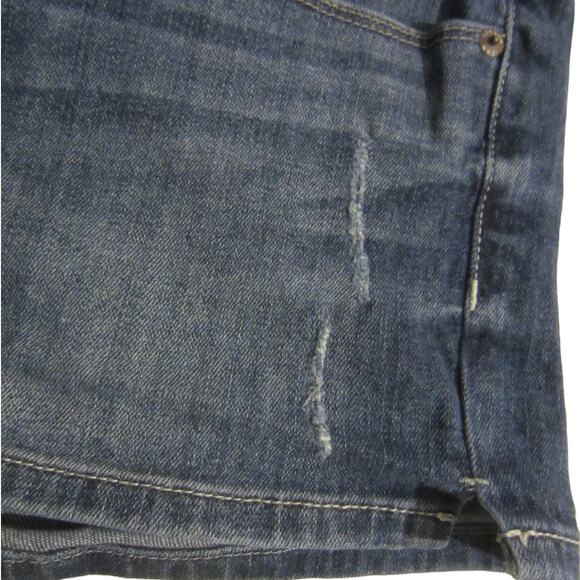 Victoria’s Secret Hipster Jean Shorts Y2K Distressed Size 4 - Picture 5 of 9